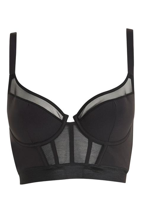 Womens Premium Underwired Bralet - Black, Black