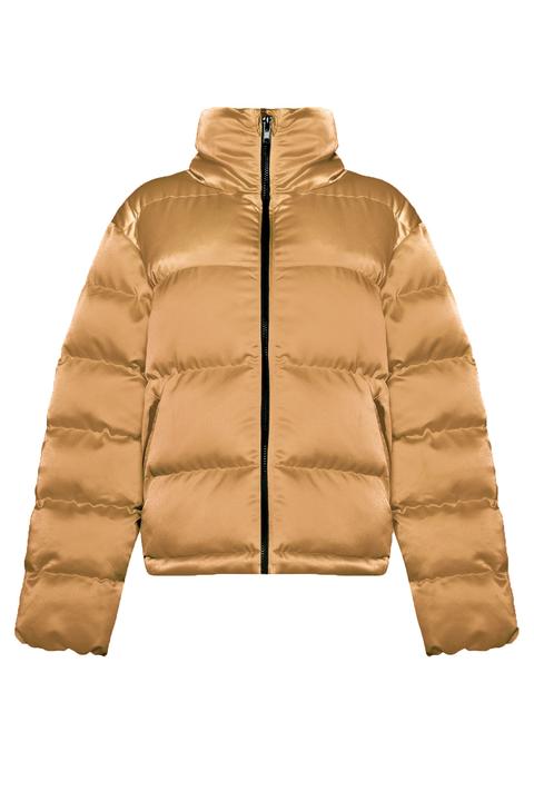 Womens **tan Padded Puffer Jacket By Glamorous - Tan, Tan