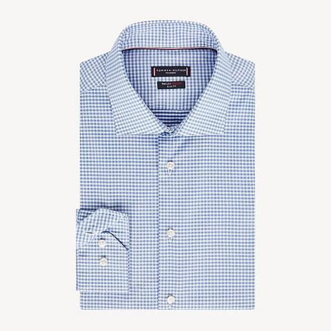 Camisa De Cuadros Con Cuello Th Flex