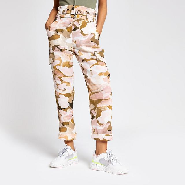 Camo trousers river island Clearance