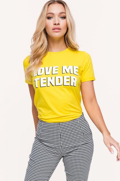 Love Me Tender - Yellow