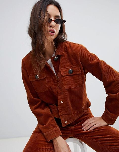 Blank Nyc Cord Trucker Jacket - Copper