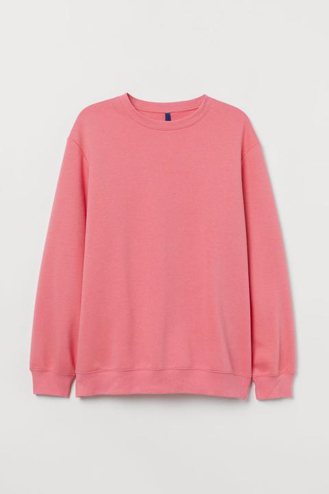 Sudadera Relaxed Fit - Rosa