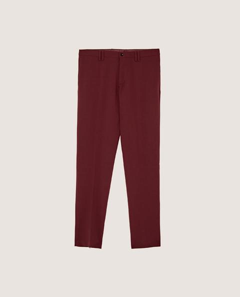 Pantaloni Abito Marsala