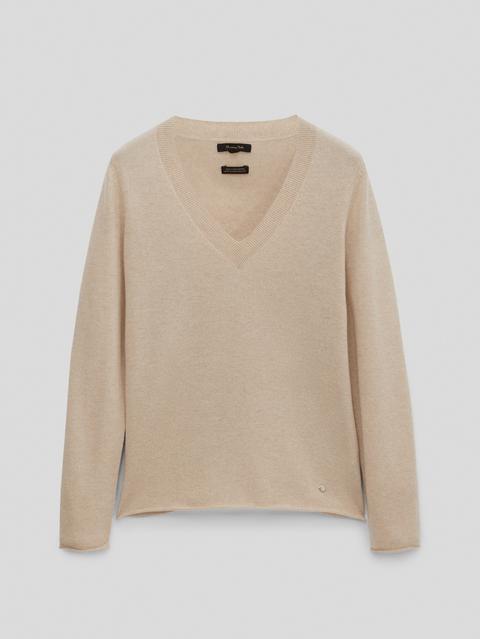 Jersey 100% Cashmere Cuello Pico