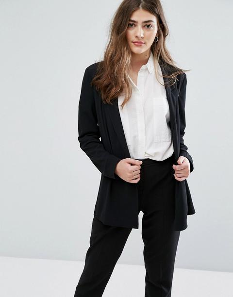 New Look - Blazer Largo - Nero