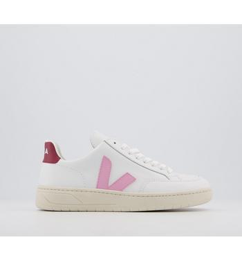 Veja V-12 Trainers White Guimauve Marsala F