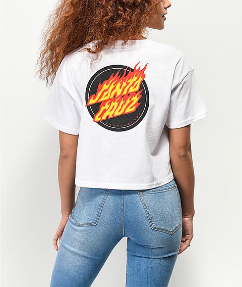 santa cruz cropped t shirt