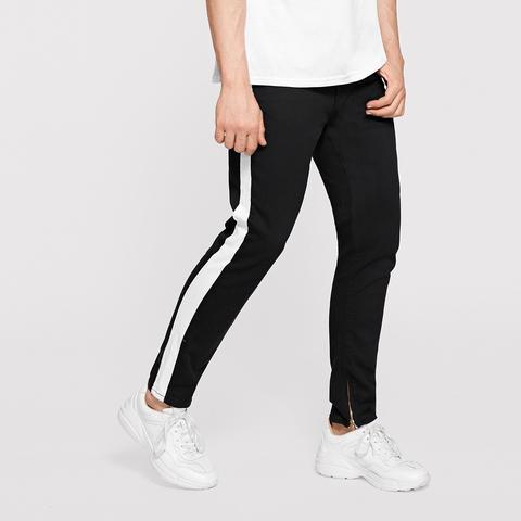 side tape jeans mens