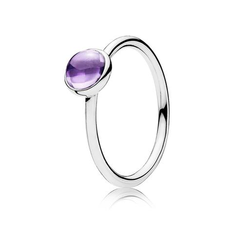 Purple Poetic Droplet Ring