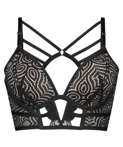 Hunkemöller Sujetador Push-up De Aros Preformado De Estilo Longline Asset Negro