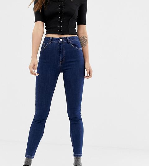Reclaimed Vintage - The '90 - Jeans Skinny Stone Wash Scuri - Blu