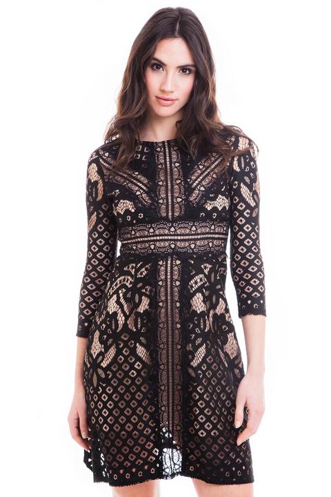 Vestido Encaje Evasé