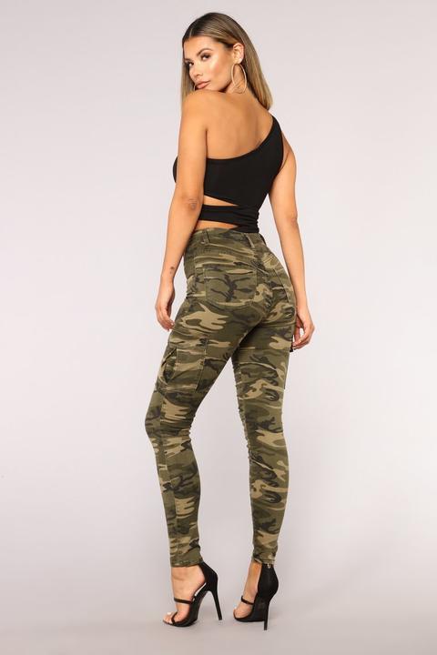 Strong Af Highrise Camo Pants - Camouflage