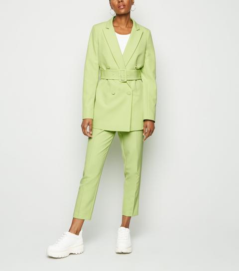 green blazer new look