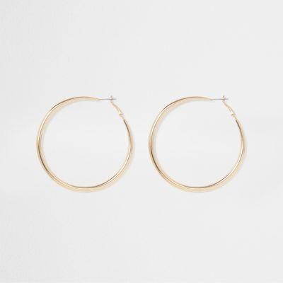 Gold Tone Hoop Earrings