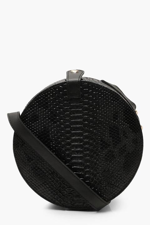 Structured Round Drum Cross Body Bag