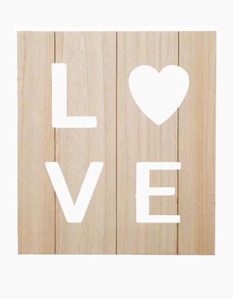 Cartel Troquelado Love