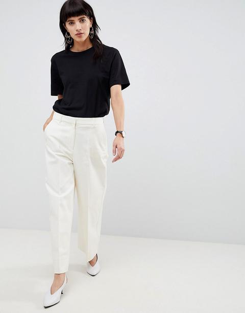 Selected Femme Wide Legged Cropped Trouser