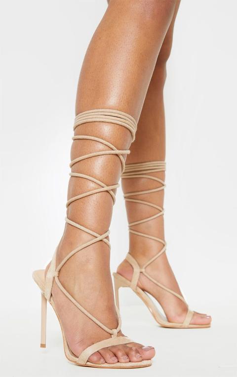 nude heels tie