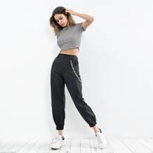 Pantalones Con Tobillos Elásticos