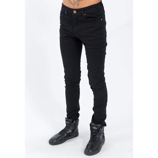 damage jeans black