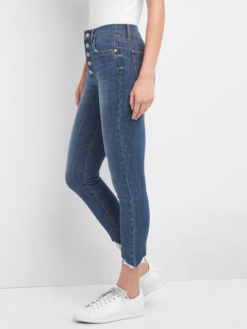 High Rise True Skinny Ankle Jeans 