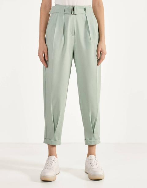 Slouchy Trousers With Belt