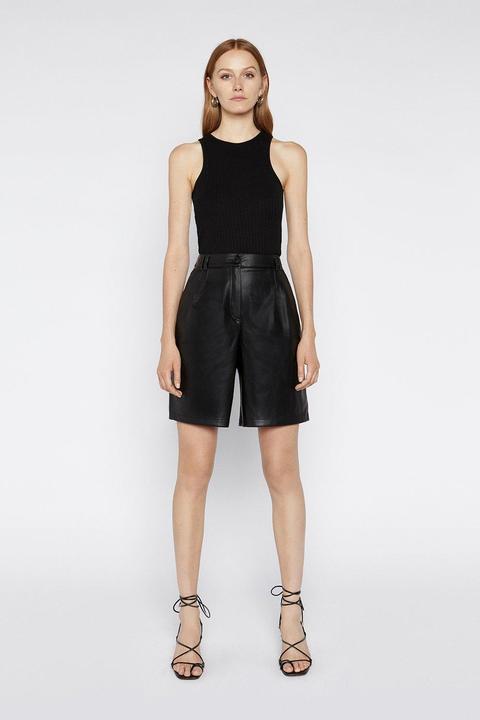 Faux Leather City Short