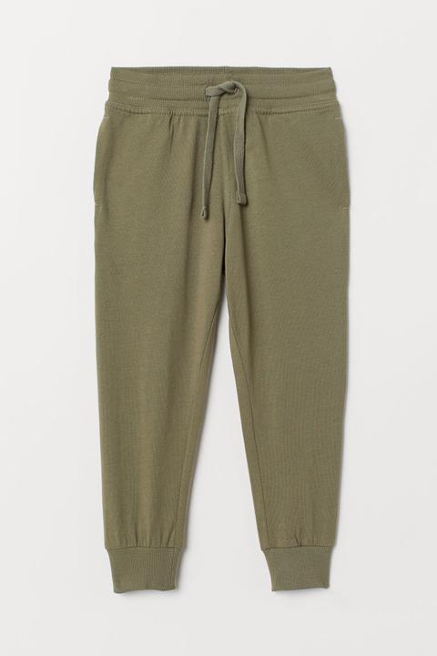 H & M - H & M+ Joggers In Jersey - Verde