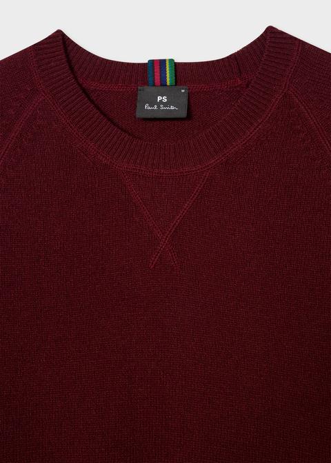 paul smith burgundy jumper