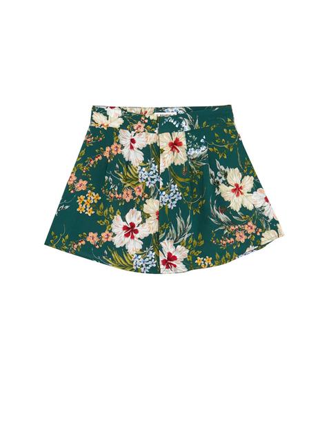 Shorts De Vuelo Con Print De Flores