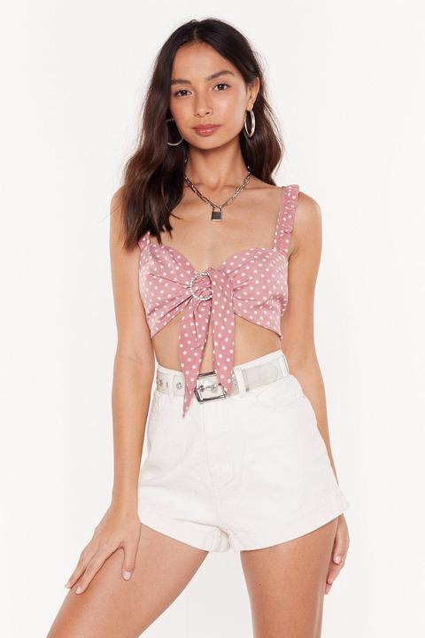 What's Love Dot To Do With It Diamante Bra Top