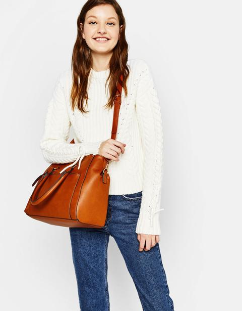 Bolso Tote Con Cremalleras