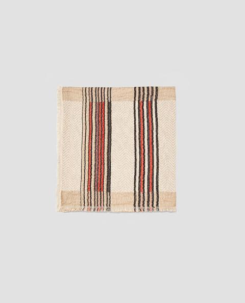 Pañuelo Jacquard Rayas