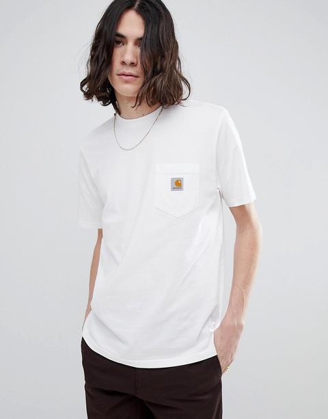 Camiseta Blanca Con Manga Corta Y Bolsillo De Carhartt Wip-blanco