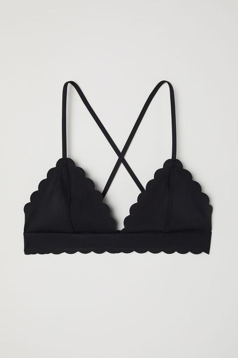 Top De Bikini De Triángulo - Negro