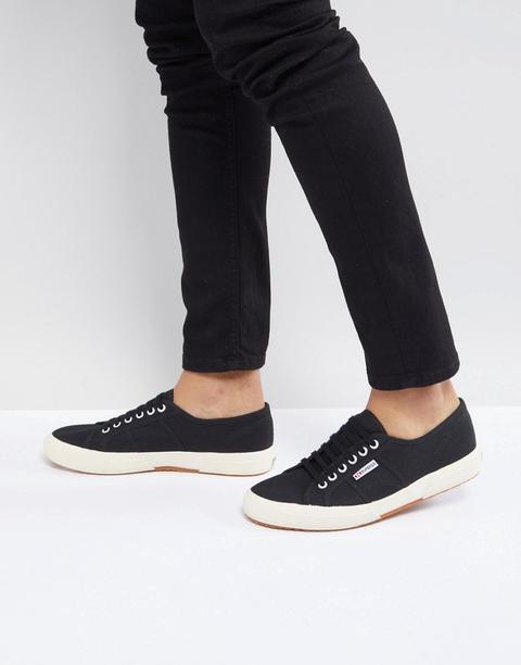 Superga - 2750 - Scarpe Di Tela Classiche Nere - Nero