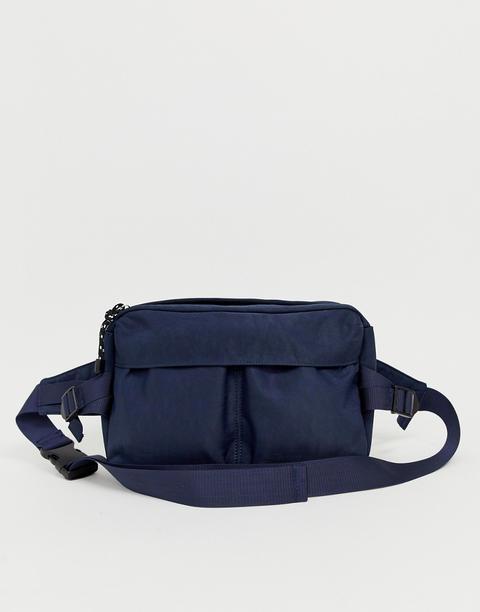 asos navy bag