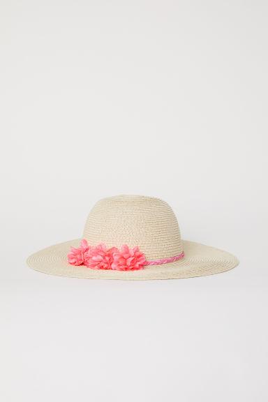 H & M - Cappello In Paglia Glitter - Beige