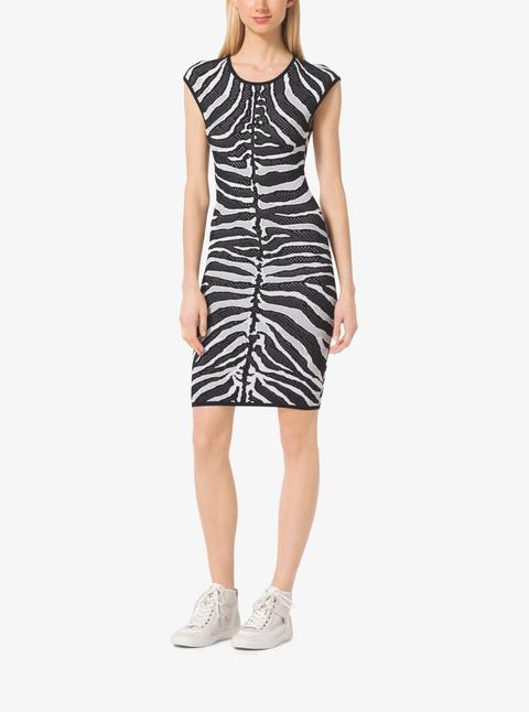 Zebra Jacquard Dress