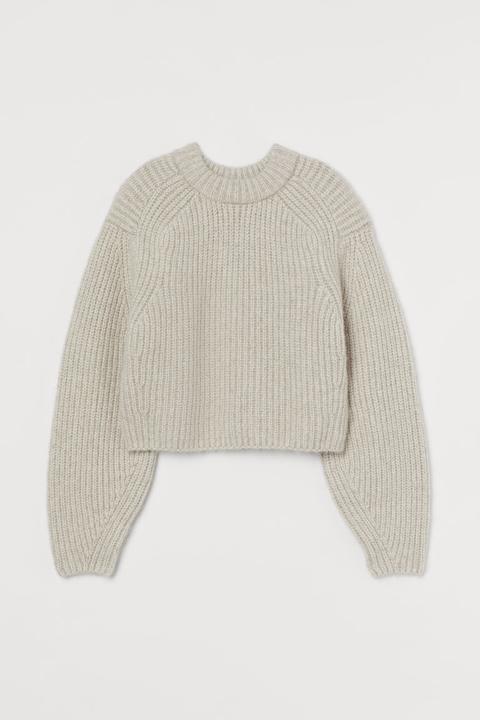 Alpaca-blend Jumper - Beige