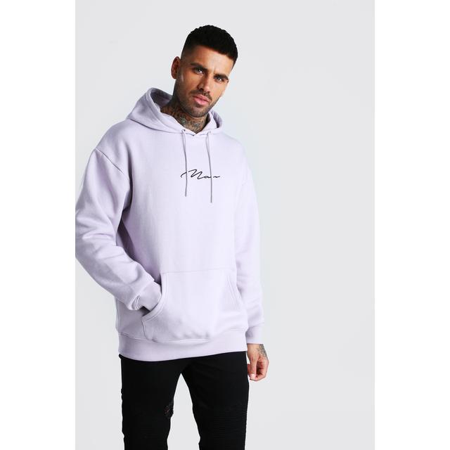 MAN Signature Embroidered Hoodie