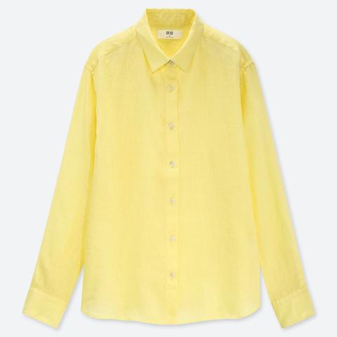 Women Premium Linen Long Sleeved Shirt