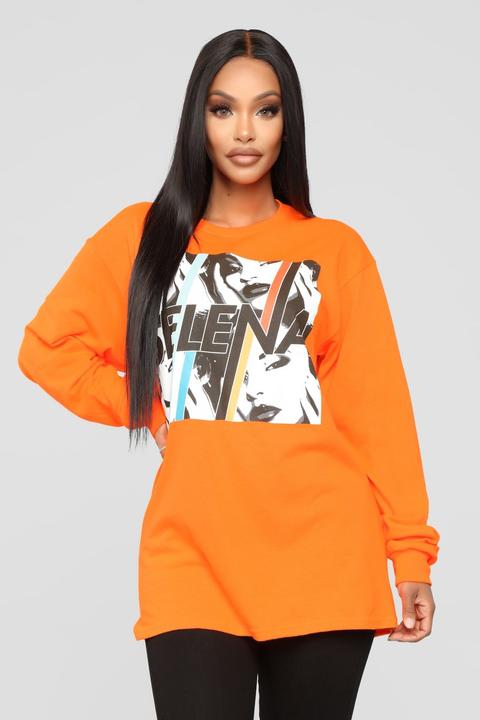 Ven Conmigo Ls Top - Neon Orange