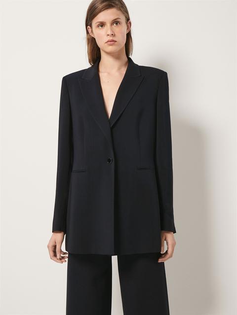 Americana Crepé Negra Slim Fit