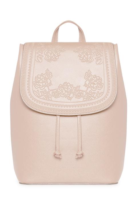 Nude Embossed Backpack