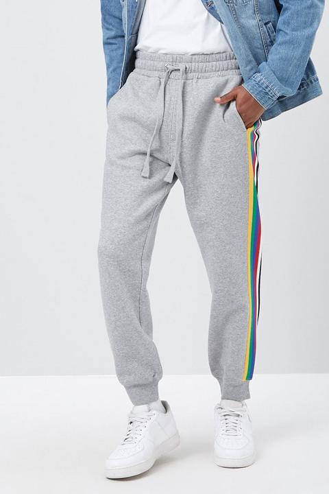 Joggers Con Righe A Contrasto