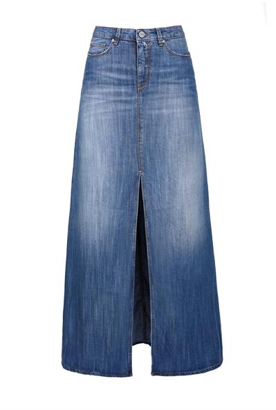 Gonna Lunga In Denim