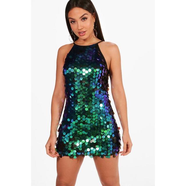 disc sequin dress